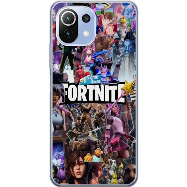 Xiaomi Mi 11 Lite Gennemsigtig cover Fortnite