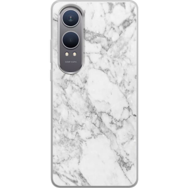 OnePlus Nord CE4 Lite Gennemsigtig cover Marmor Hvid