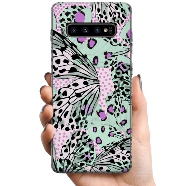Samsung Galaxy S10+ TPU Matkapuhelimen kuori Leopardi