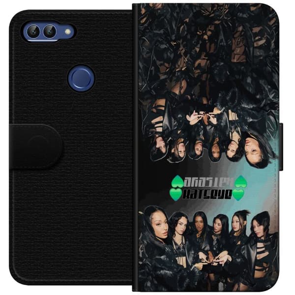Kompatibel Tegnebogsetui til Huawei P smart KATSEYE svart gruppcollage sort