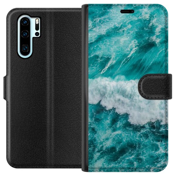 Kompatibelt Lommeboketui til Huawei P30 Pro Hav