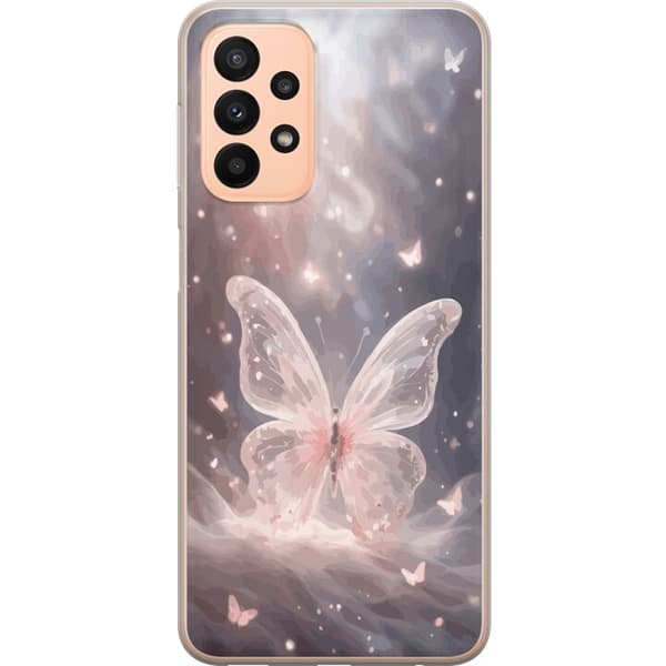 Kompatibelt Mobildeksel til Samsung Galaxy A23 Fjäril