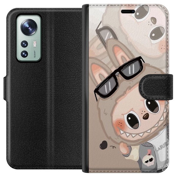 Xiaomi 12 Plånboksfodral Labubu Rainbow Chaos – Färgglatt