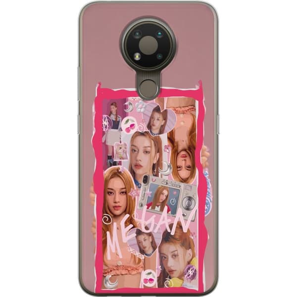 Kompatibelt Mobildeksel til Nokia 3.4 Megan rosa collage rosa