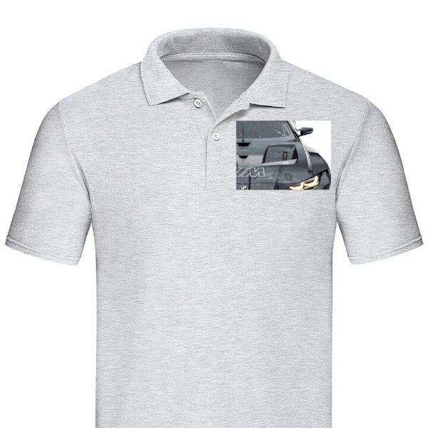 Poloshirt til Voksen | Elegant Poloshirt BMW Grå Stor