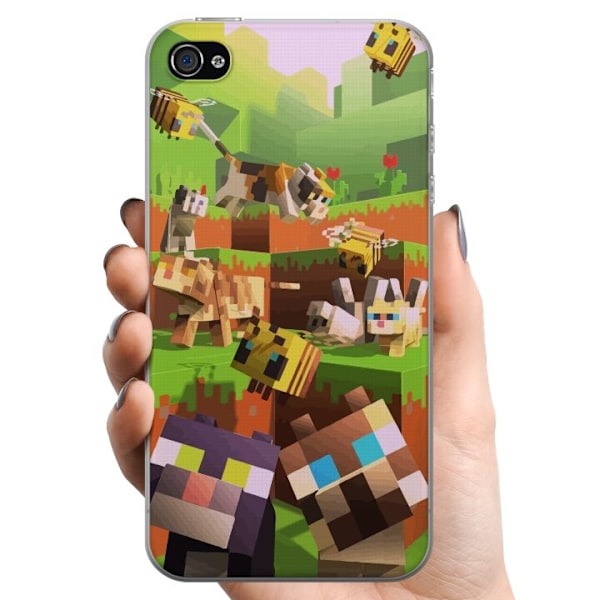 Apple iPhone 4 TPU Matkapuhelimen kuori MineCraft