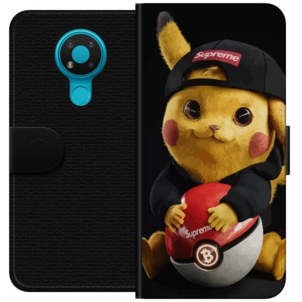 Nokia 3.4 Plånboksfodral Pikachu Supreme