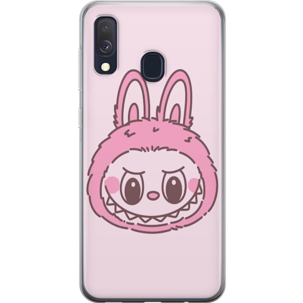 Samsung Galaxy A40 Läpinäkyvä kuori Labubu Eläinradan Bunny-versio