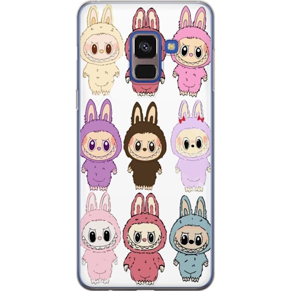 Samsung Galaxy A8 (2018) Gennemsigtig cover Labubu Pink Monste