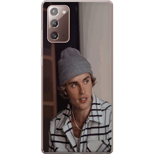 Samsung Galaxy Note20 Gennemsigtig cover Justin Bieber