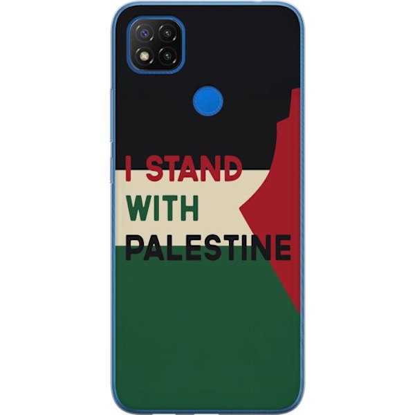 Xiaomi Redmi 9C NFC Genomskinligt Skal Stand with Palestine – solidaritetsdesign med starkt budskap