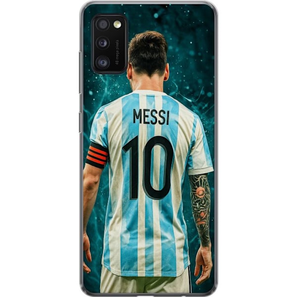 Samsung Galaxy A41 Läpinäkyvä kuori Messi