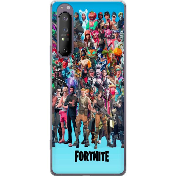 Sony Xperia 1 II Läpinäkyvä kuori Fortnite