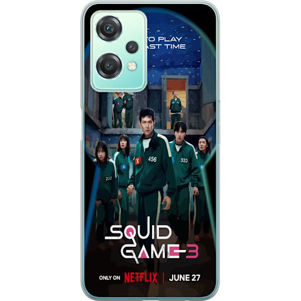 OnePlus Nord CE 2 Lite 5G Genomskinligt Skal Squid Game Säsong 3 Seriefigurer Populärt TV Serie Motiv Ikoner Spänning Drama Asiatisk Design Trend