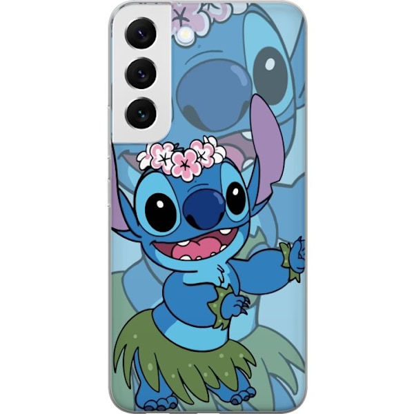 Samsung Galaxy S22+ 5G Läpinäkyvä kuori Stitch tähtien alla - Taianomainen Anime-tyyli