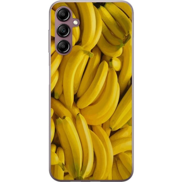 Samsung Galaxy A14 5G Genomskinligt Skal Banana Pattern – lekfullt mönster med gula bananer