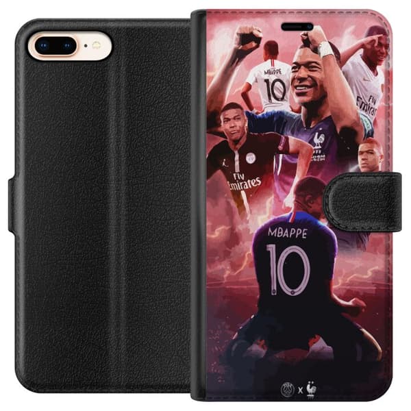 Kompatibel Tegnebogsetui til Apple iPhone 8 Plus Mbappe