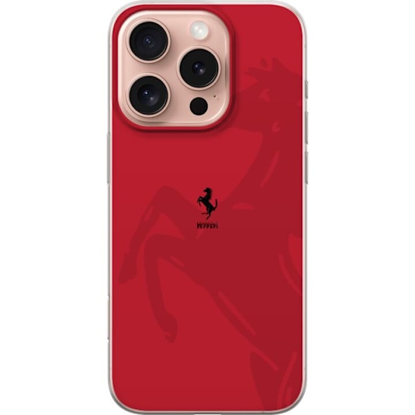 Apple iPhone 16 Pro Gennemsigtig cover Ferrari