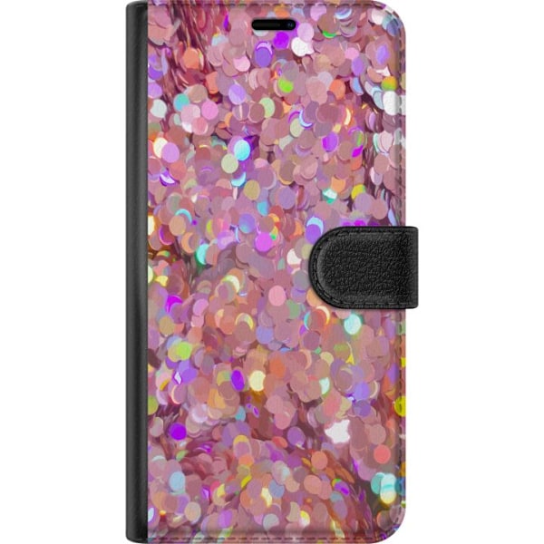 Google Pixel 9 Lommeboketui Rosa Glitter