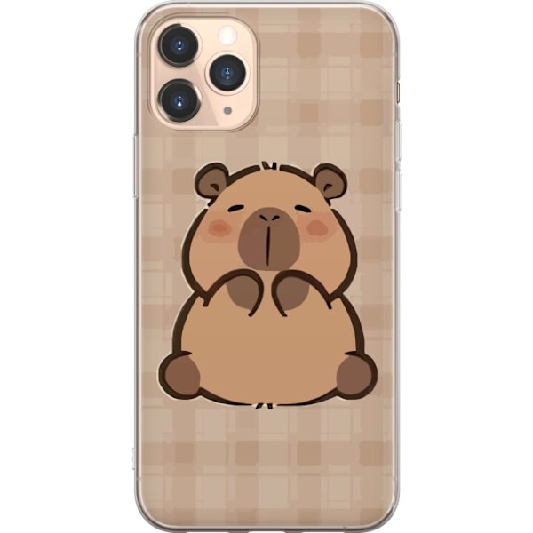 Apple iPhone 11 Pro Genomskinligt Skal Mobilskal kawaii capybara flera figurer japansk stil