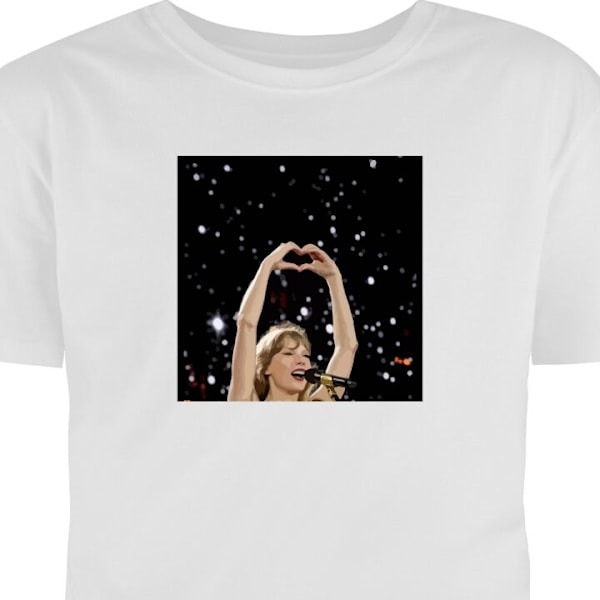 T-shirt til Voksen | Klassisk Voksen T-shirt Taylor Swift hvid XL