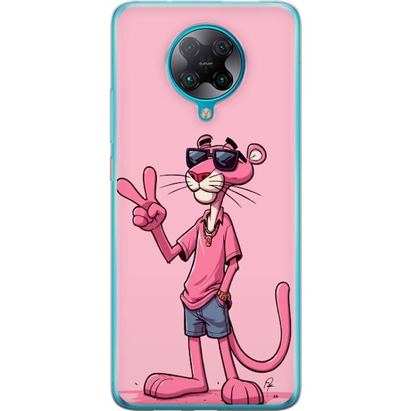 Xiaomi Poco F2 Pro Gennemsigtig cover Pink Panter Peace