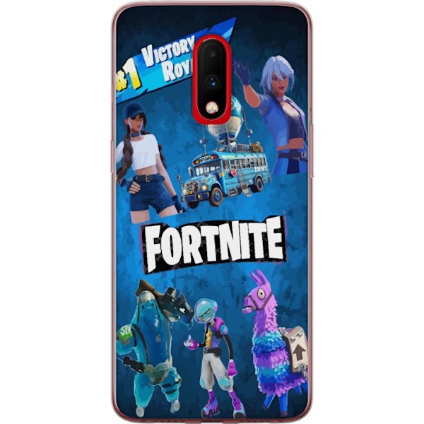 OnePlus 7 Läpinäkyvä kuori Fortnite