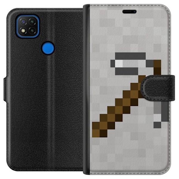 Xiaomi Redmi 9C Plånboksfodral Minecraft Tools