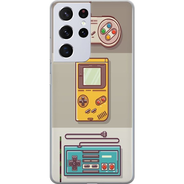 Samsung Galaxy S21 Ultra 5G Gennemsigtig cover Nintendo Retro