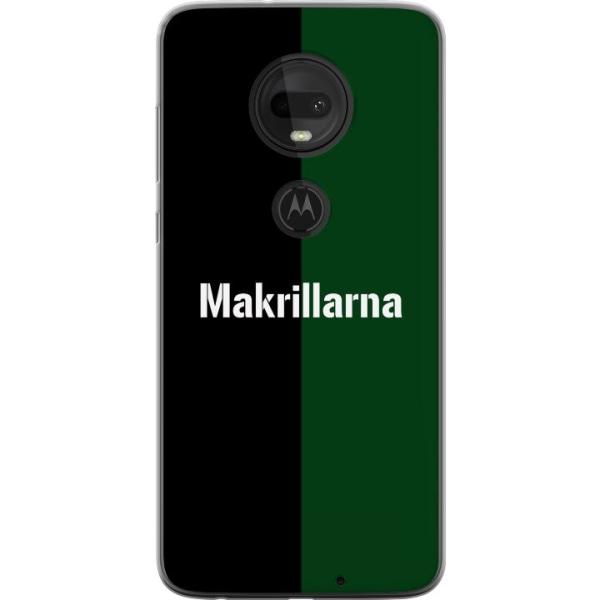 Motorola Moto G7 Gennemsigtig cover Makrel Fodbold