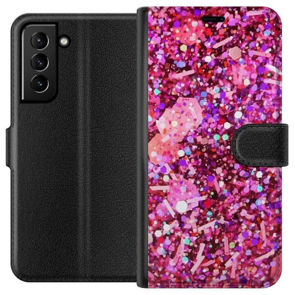 Kompatibelt Plånboksfodral till Samsung Galaxy S21+ 5G Glitter