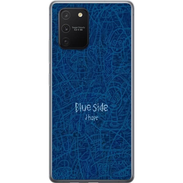 Kompatibelt Mobilskal till Samsung Galaxy S10 Lite Blue Side klotter blå