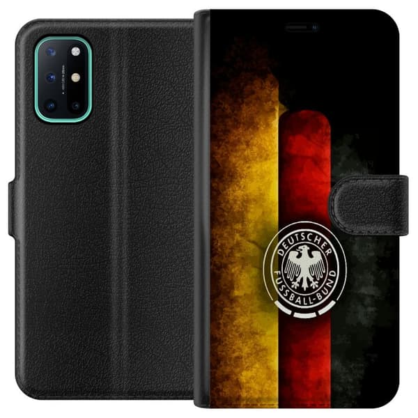 Kompatibel Tegnebogsetui til OnePlus 8T Tysk fotbollsemblem sort