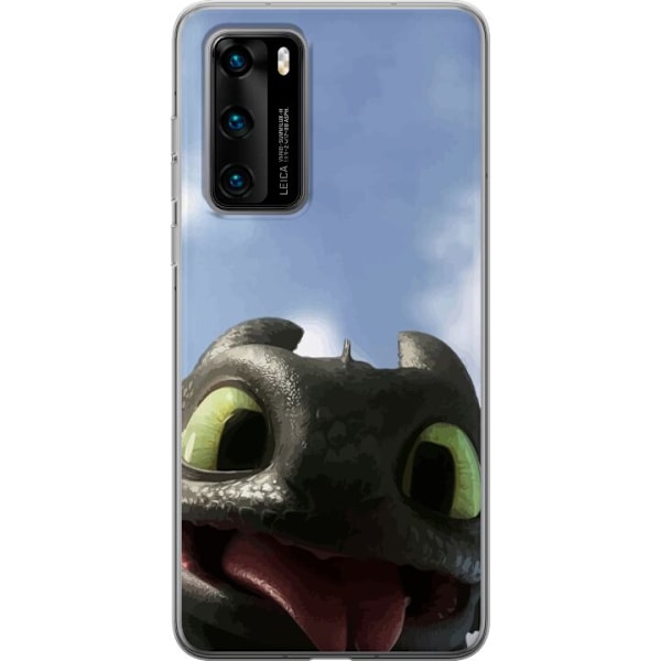 Huawei P40 Genomskinligt Skal How to Train Your Dragon (Draktränaren)
