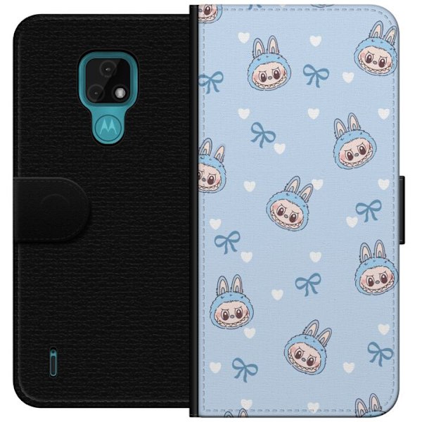 Motorola Moto E7 Tegnebogsetui Labubu Ildånd