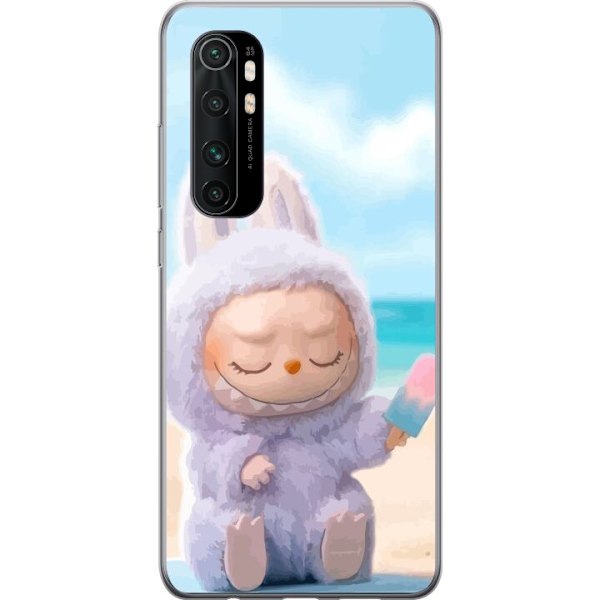 Xiaomi Mi Note 10 Lite Genomskinligt Skal Labubu Pink Mood – Rosa monsterdesign