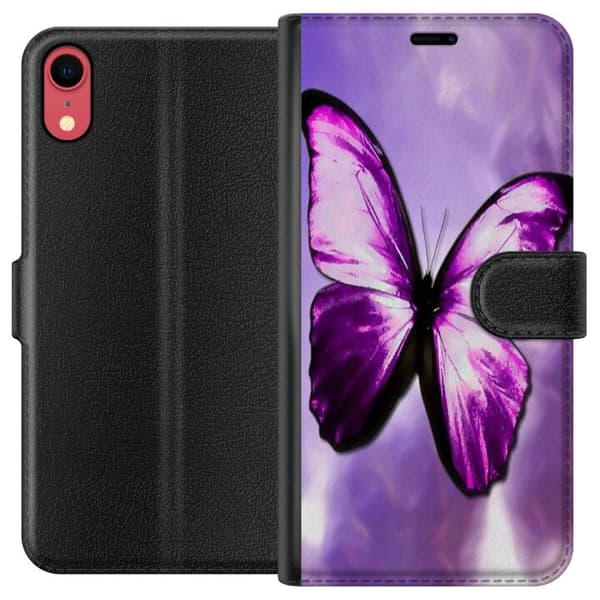 Kompatibel Tegnebogsetui til Apple iPhone XR Fjærilt
