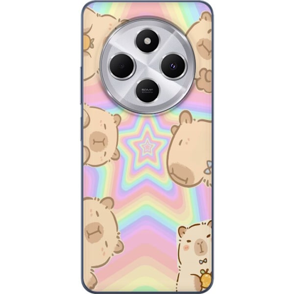 Xiaomi Redmi 14C Gennemsigtig cover Kawaii Capybara Galaxy Sø