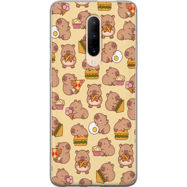 OnePlus 7 Pro Läpinäkyvä kuori Kawaii capybara puhelinkotelo useilla söpöillä hahmoilla
