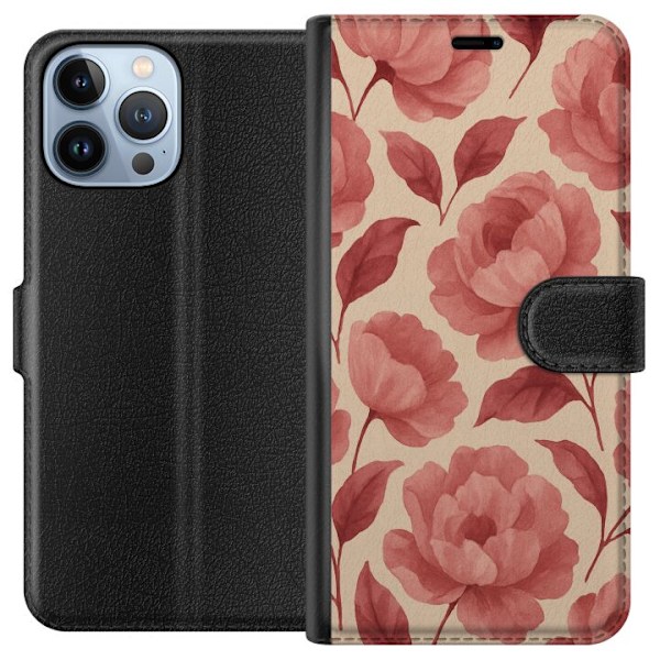 Apple iPhone 13 Pro Max Tegnebogsetui Roseblomst