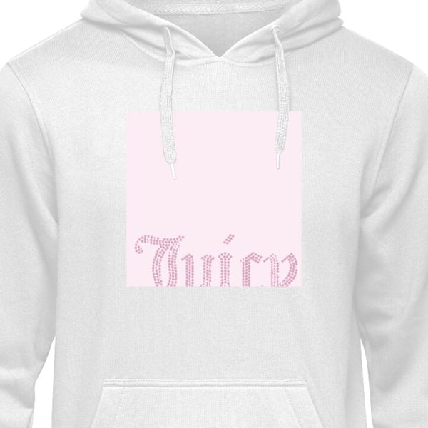 Barn-Hoodie | Mjuk Huvtröja för Barn Juicy vit 7-8 År