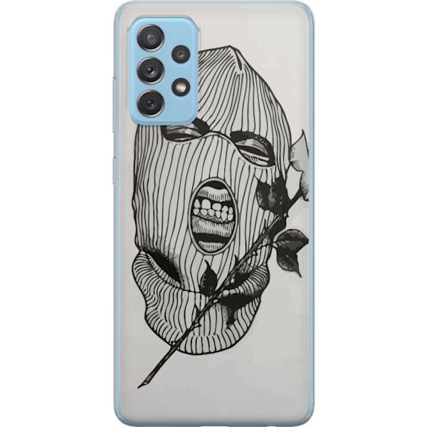 Samsung Galaxy A72 5G Gjennomsiktig deksel Ski Maske Ros Gateklær Design Grafisk Motiv Spenning Urban Stil Gatekunst Maskerade Symbol