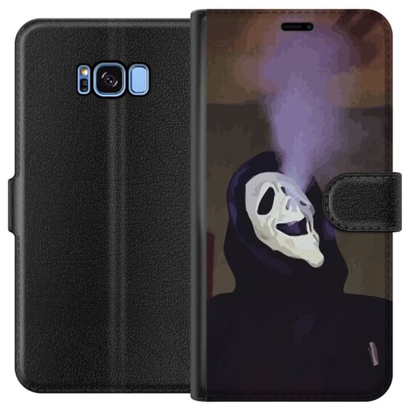 Kompatibelt Plånboksfodral till Samsung Galaxy S8 Ghostface