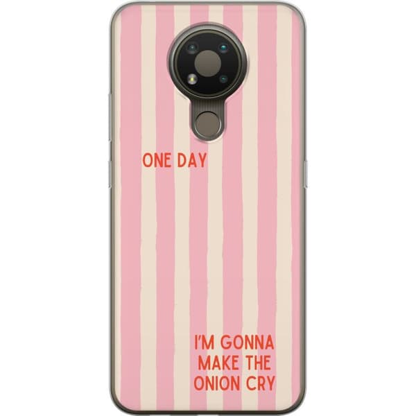 Kompatibelt Mobilskal till Nokia 3.4 Make the Onion Cry rosa