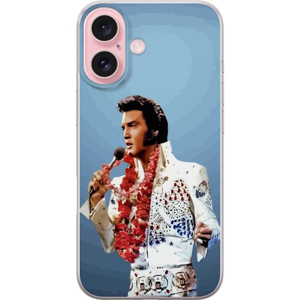 Apple iPhone 16 Läpinäkyvä kuori Elvis Presley