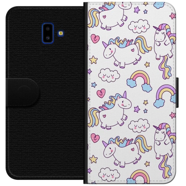 Samsung Galaxy J6+ Plånboksfodral Unicorn Pattern