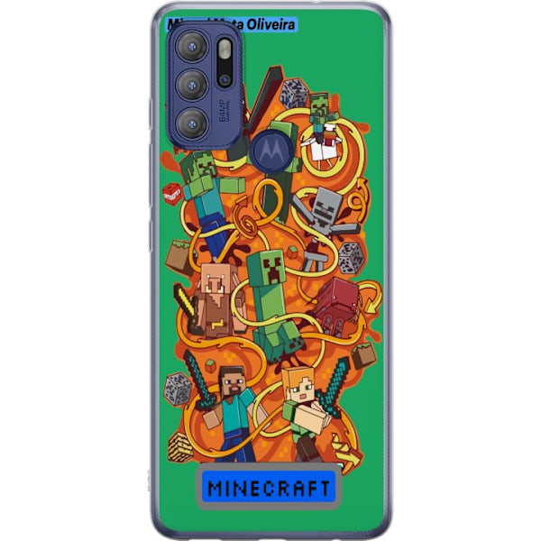 Motorola Moto G60S Gjennomsiktig deksel Minecraft