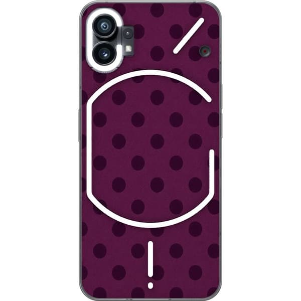 Kompatibel Mobilcover til Nothing Phone (1) Blomme Popprikker lilla