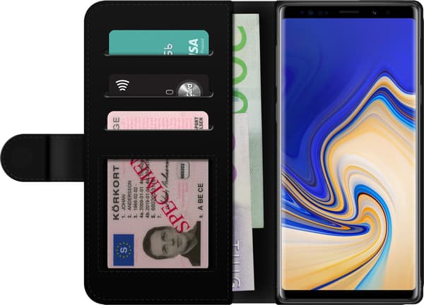 Kompatibelt Lommeboketui til Samsung Galaxy Note9 Monet – Blått stationsmotiv blå