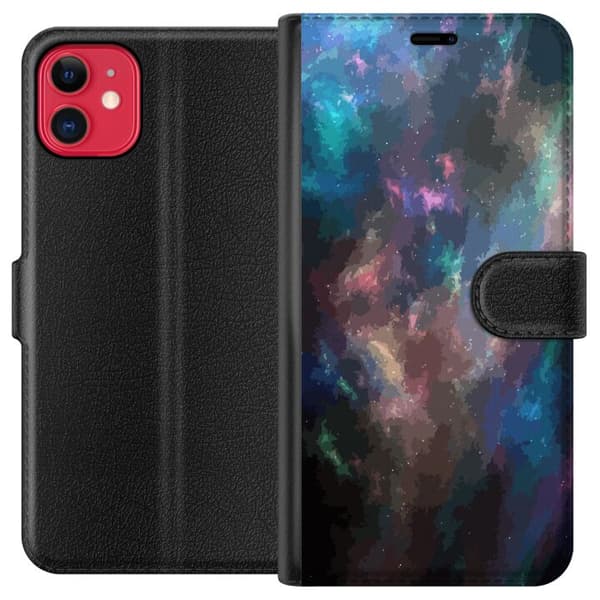Kompatibel Tegnebogsetui til Apple iPhone 11 Galakse Marmor